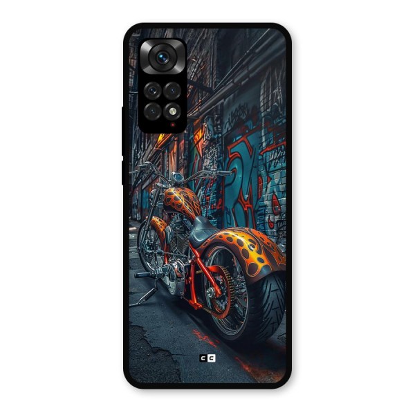 Orange Fatbike Metal Back Case for Redmi Note 11