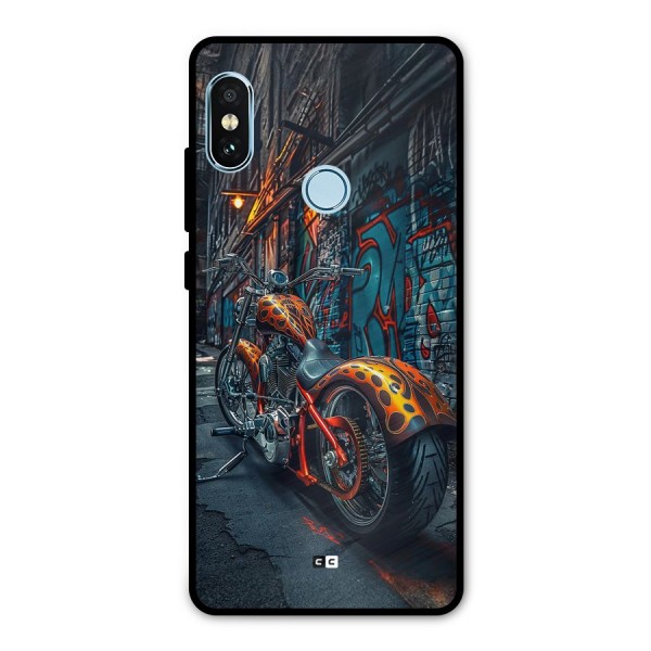 Orange Fatbike Metal Back Case for Redmi Note 5 Pro