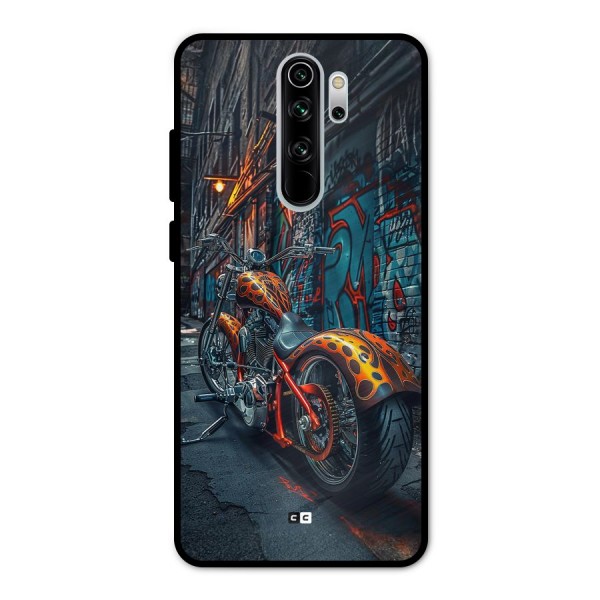 Orange Fatbike Metal Back Case for Redmi Note 8 Pro