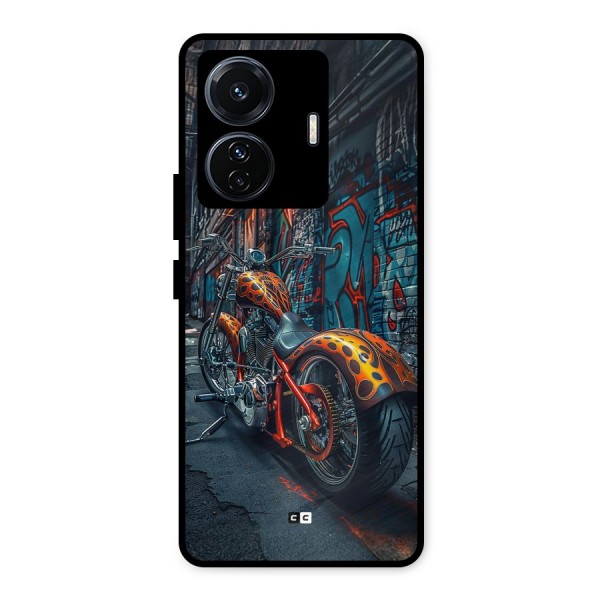 Orange Fatbike Metal Back Case for Vivo T1 Pro