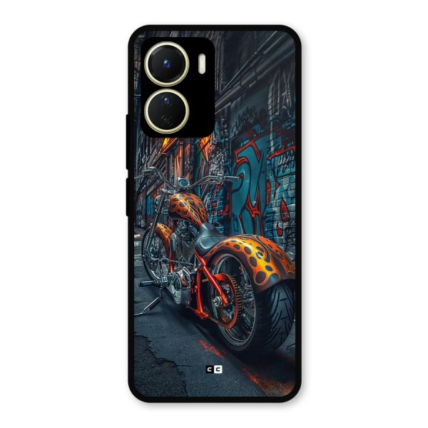 Orange Fatbike Metal Back Case for Vivo T2x