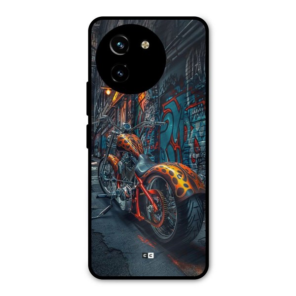 Orange Fatbike Metal Back Case for Vivo T3x