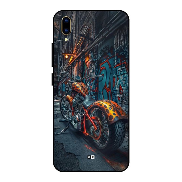 Orange Fatbike Metal Back Case for Vivo V11 Pro