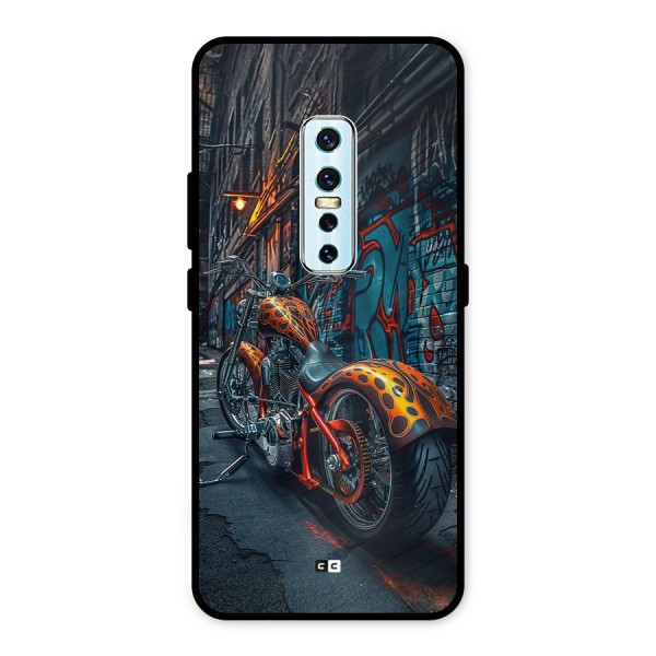 Orange Fatbike Metal Back Case for Vivo V17 Pro