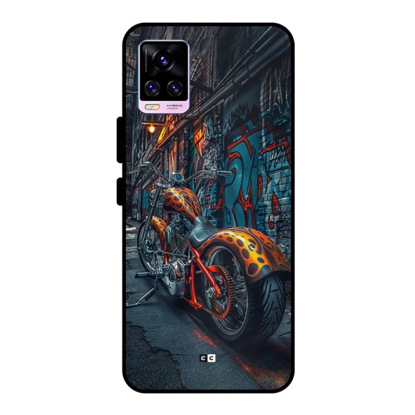 Orange Fatbike Metal Back Case for Vivo V20 Pro