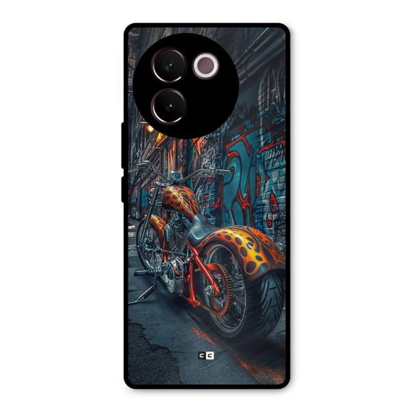 Orange Fatbike Metal Back Case for Vivo V30e