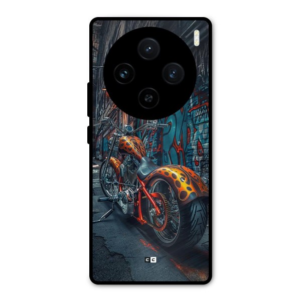 Orange Fatbike Metal Back Case for Vivo X100