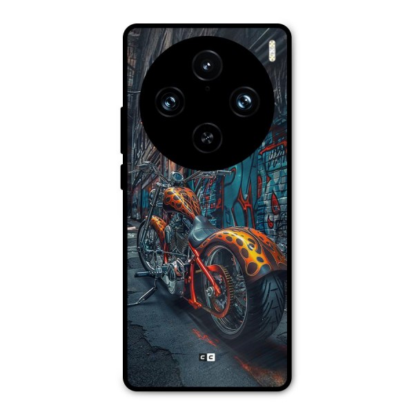 Orange Fatbike Metal Back Case for Vivo X100 Pro