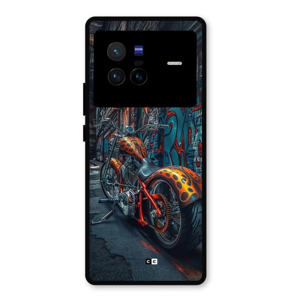 Orange Fatbike Metal Back Case for Vivo X80