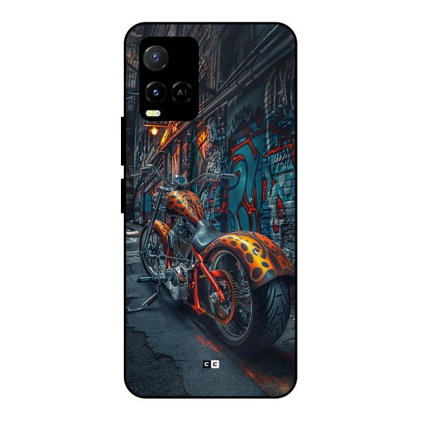 Orange Fatbike Metal Back Case for Vivo Y21