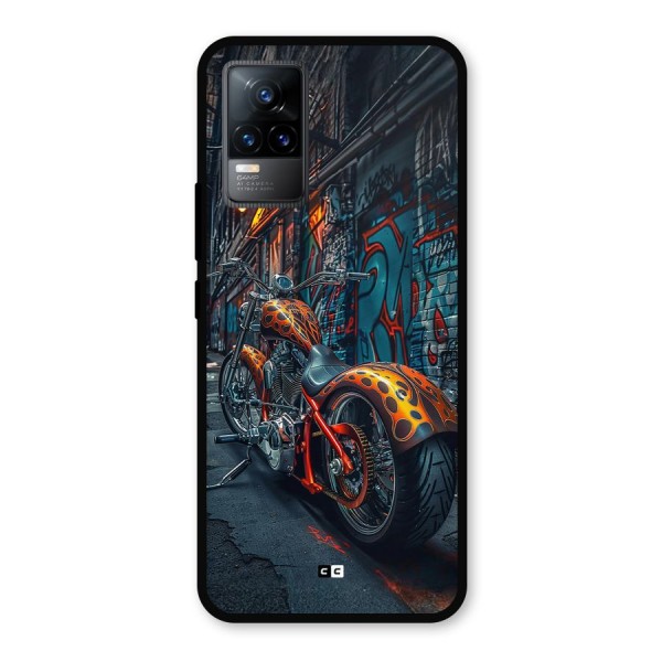 Orange Fatbike Metal Back Case for Vivo Y73