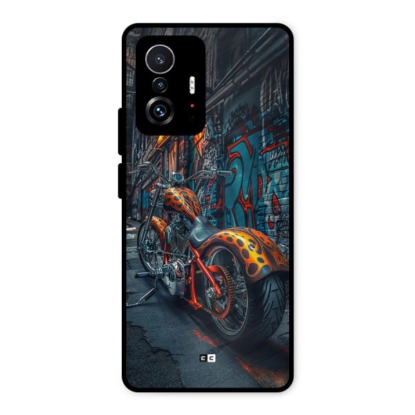 Orange Fatbike Metal Back Case for Xiaomi 11T Pro