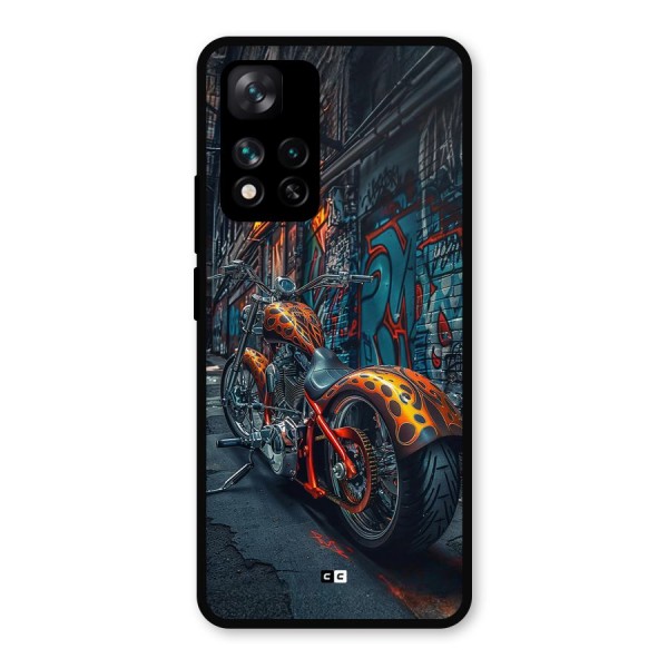 Orange Fatbike Metal Back Case for Xiaomi 11i Hypercharge 5G