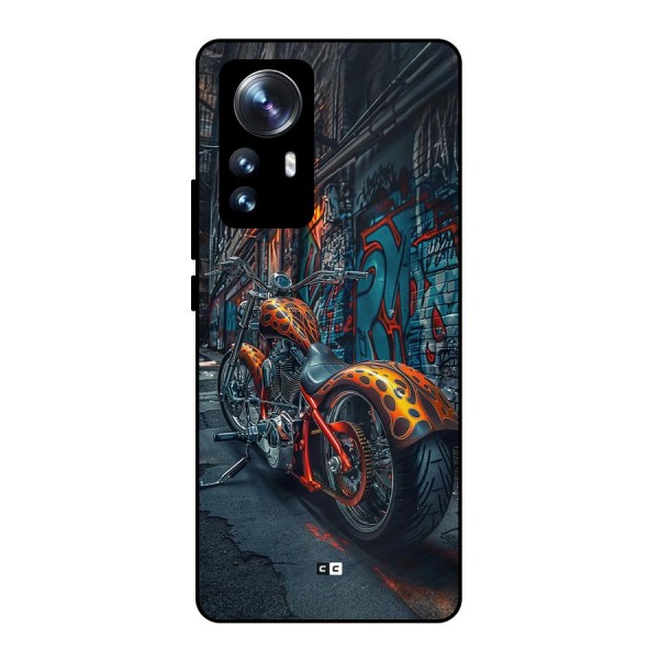 Orange Fatbike Metal Back Case for Xiaomi 12 Pro