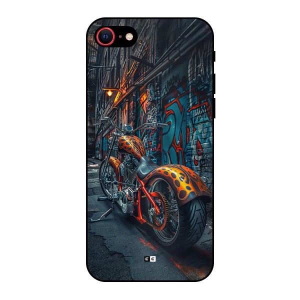 Orange Fatbike Metal Back Case for iPhone 7