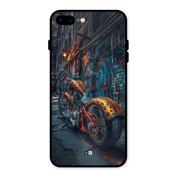 Orange Fatbike Metal Back Case for iPhone 8 Plus