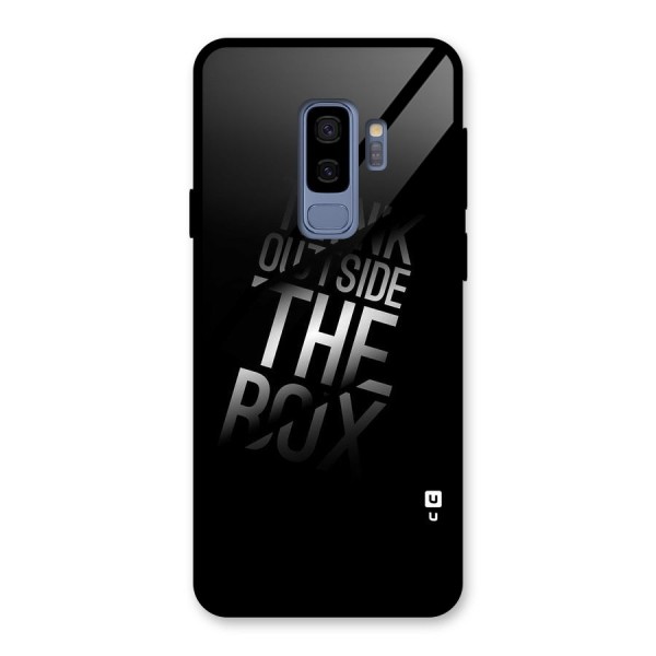 Outside The Box Glass Back Case for Galaxy S9 Plus