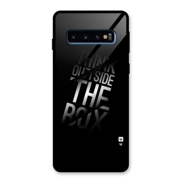 Outside The Box Thinking Glass Back Case for Galaxy S10