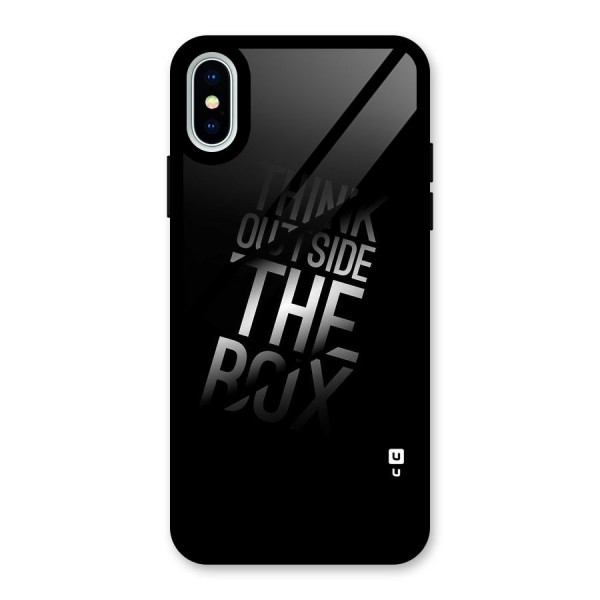 Outside The Box Thinking Glass Back Case for iPhone X