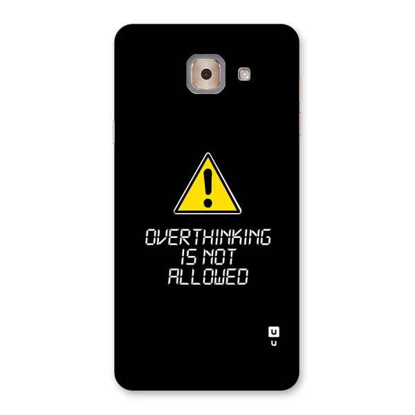 Over Thinking Back Case for Galaxy J7 Max