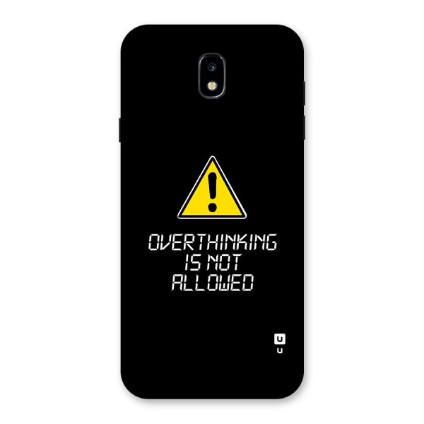 Over Thinking Back Case for Galaxy J7 Pro