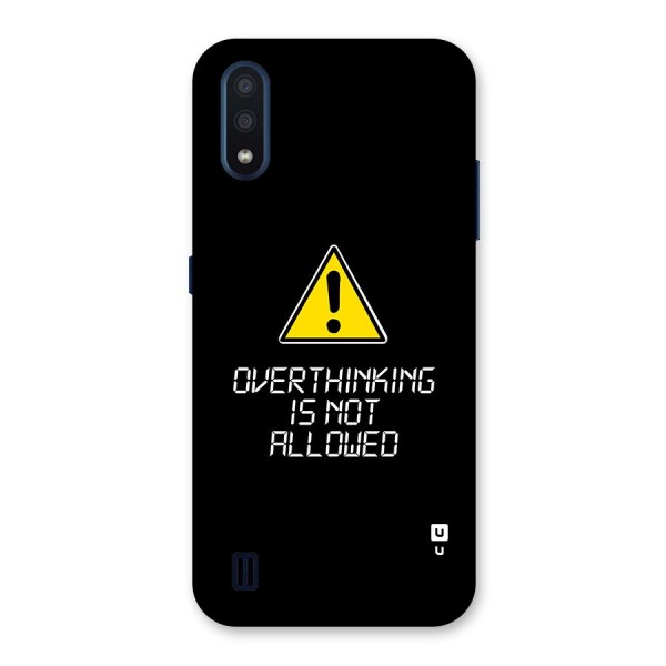 Over Thinking Back Case for Galaxy M01