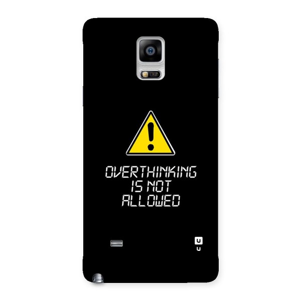 Over Thinking Back Case for Galaxy Note 4