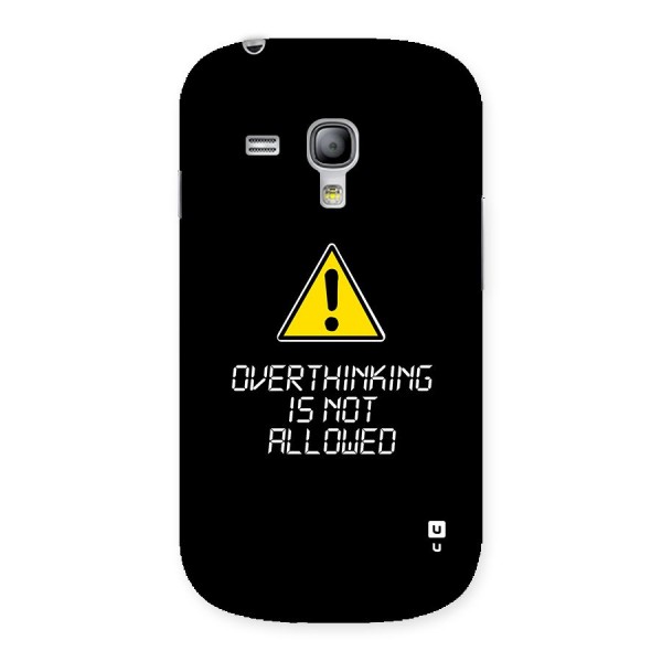 Over Thinking Back Case for Galaxy S3 Mini