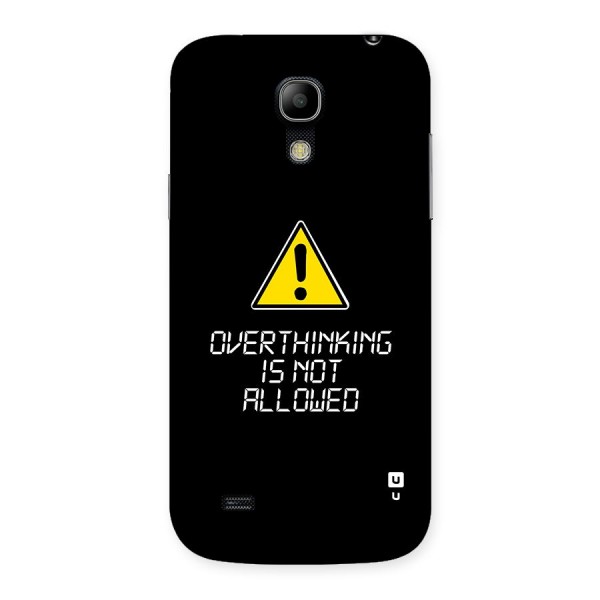 Over Thinking Back Case for Galaxy S4 Mini
