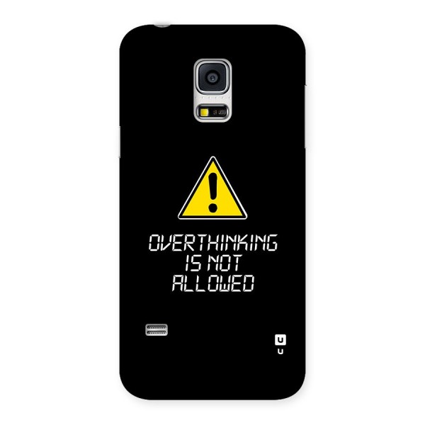 Over Thinking Back Case for Galaxy S5 Mini