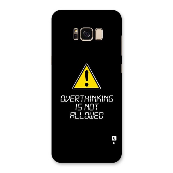 Over Thinking Back Case for Galaxy S8 Plus