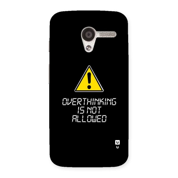 Over Thinking Back Case for Moto X