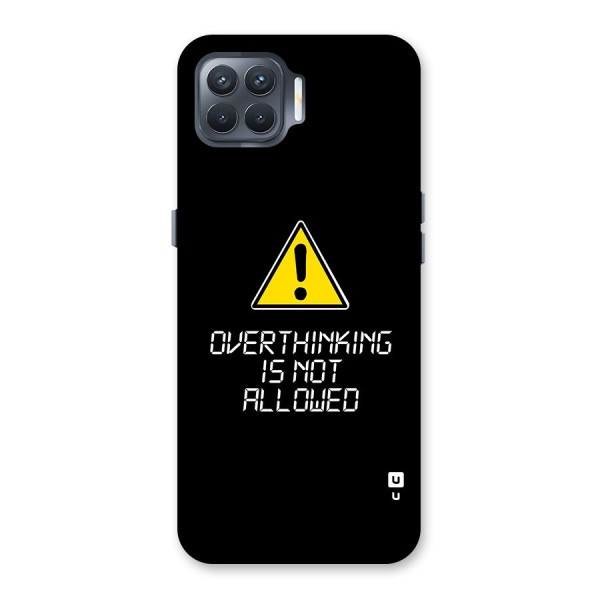 Over Thinking Back Case for Oppo F17 Pro