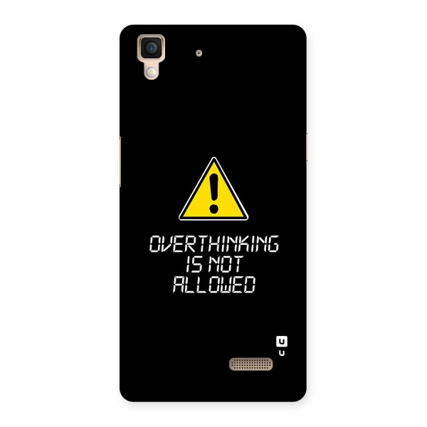 Over Thinking Back Case for Oppo R7