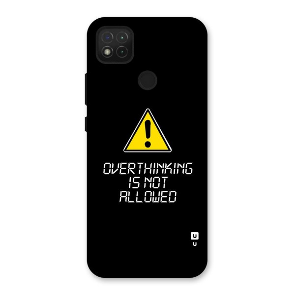 Over Thinking Back Case for Redmi 9C