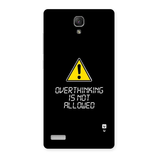 Over Thinking Back Case for Redmi Note