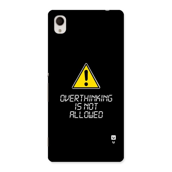 Over Thinking Back Case for Xperia M4 Aqua