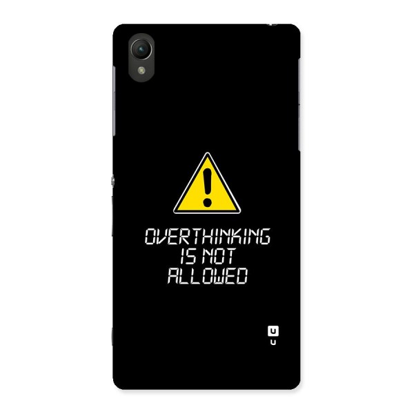 Over Thinking Back Case for Xperia Z2