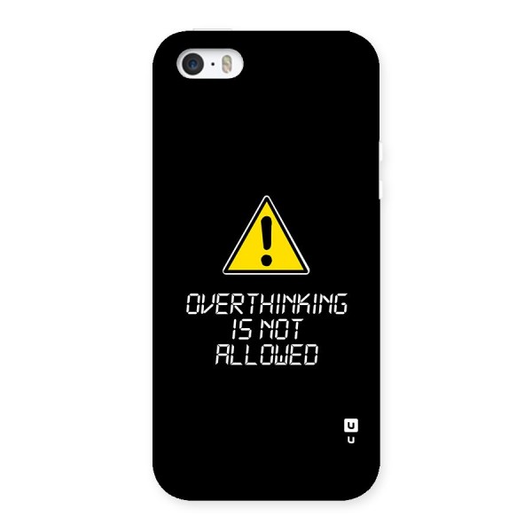 Over Thinking Back Case for iPhone 5 5s