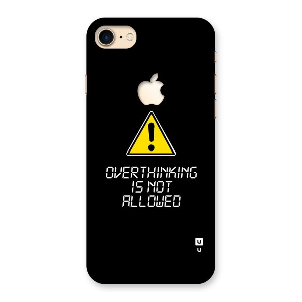 Over Thinking Back Case for iPhone 7 Apple Cut