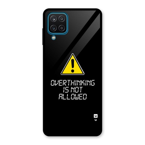 Over Thinking Glass Back Case for Galaxy A12