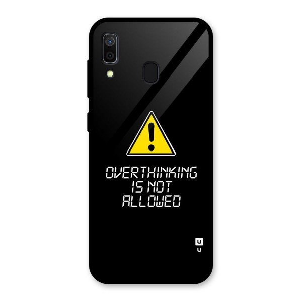 Over Thinking Glass Back Case for Galaxy A30