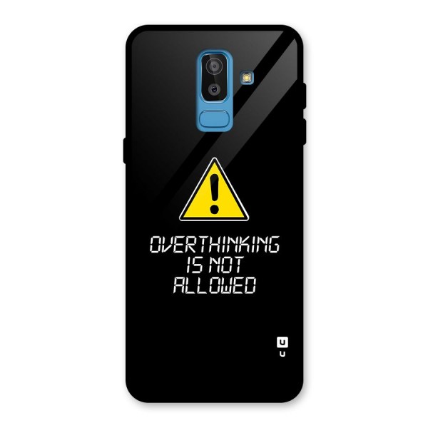 Over Thinking Glass Back Case for Galaxy J8