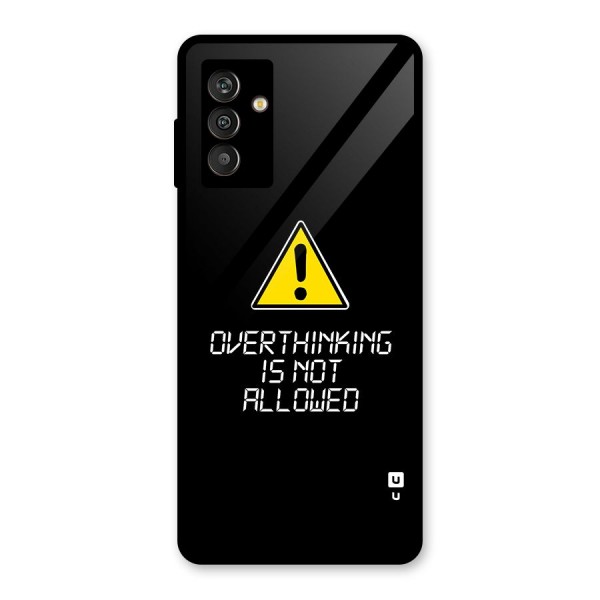 Over Thinking Glass Back Case for Galaxy M13