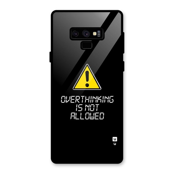 Over Thinking Glass Back Case for Galaxy Note 9