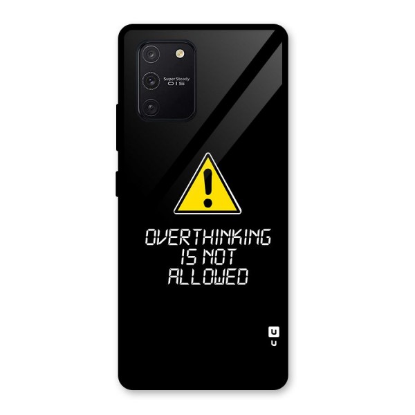 Over Thinking Glass Back Case for Galaxy S10 Lite