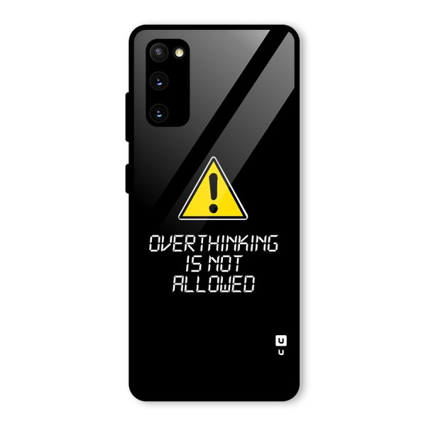 Over Thinking Glass Back Case for Galaxy S20 FE 5G