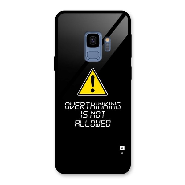 Over Thinking Glass Back Case for Galaxy S9