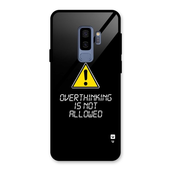 Over Thinking Glass Back Case for Galaxy S9 Plus