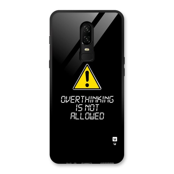 Over Thinking Glass Back Case for OnePlus 6